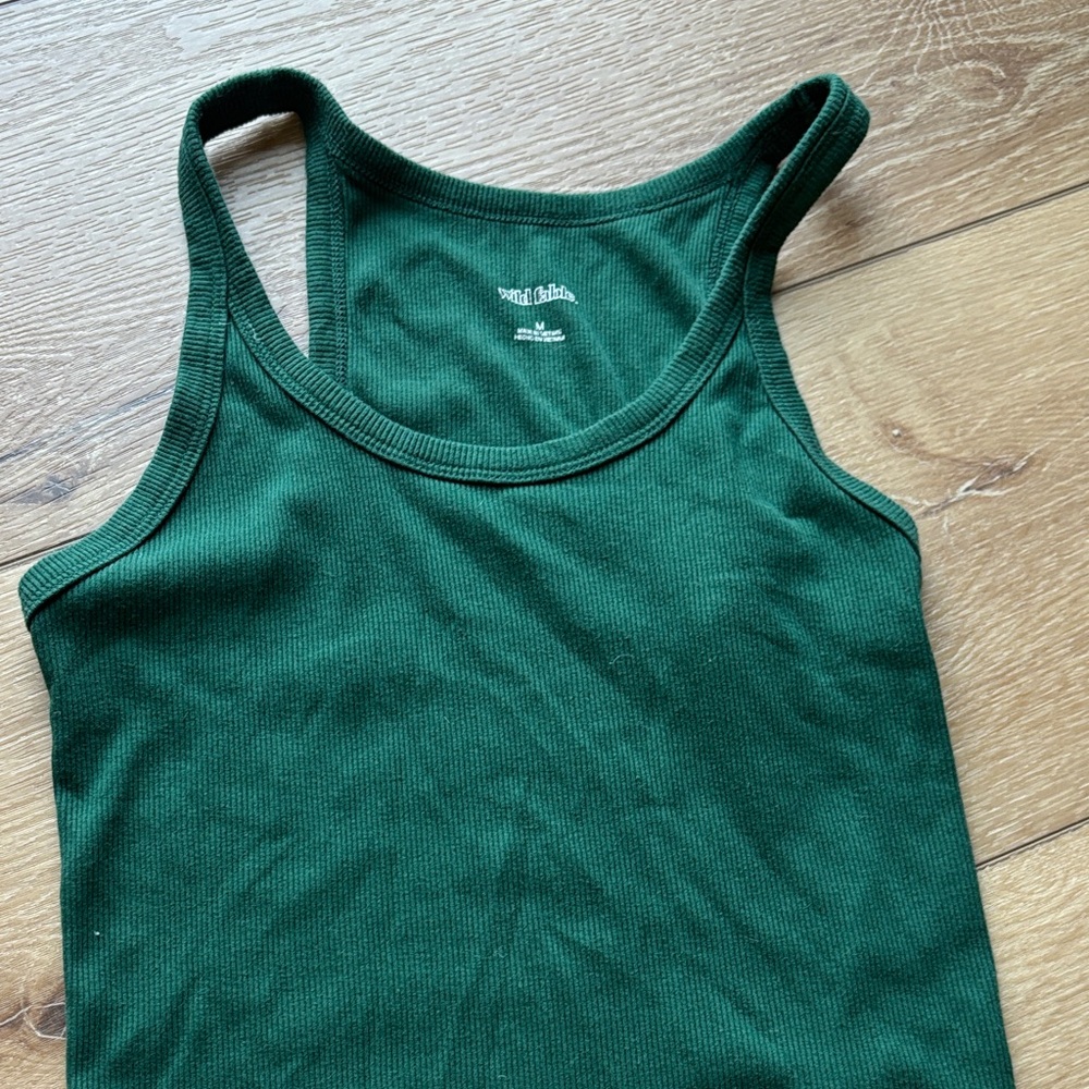 Wild Fable Teal Ribbed Top